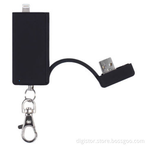 Power Bank for iPhone 5, with USB Function, Small Size, Keyring, Private Mold, Business Style